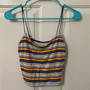 Pacsun Striped Cropped Tank Top Small